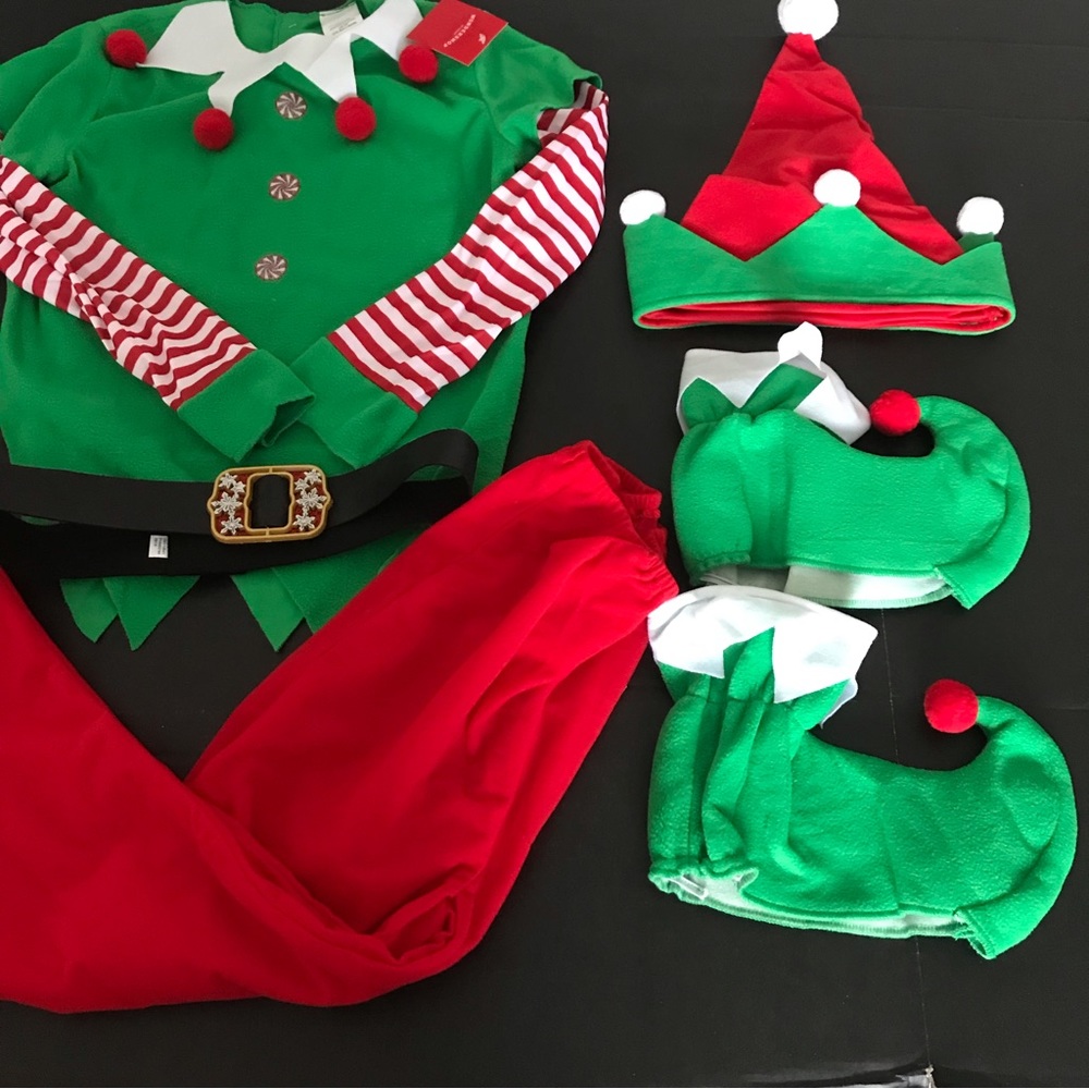Wondershop Kids Christmas Elf Costume Size Large - Picture 2 of 6